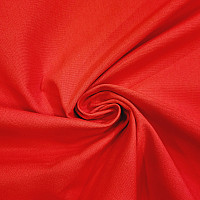 Cotton fabric UNI red - rouge coarse cotton 220g