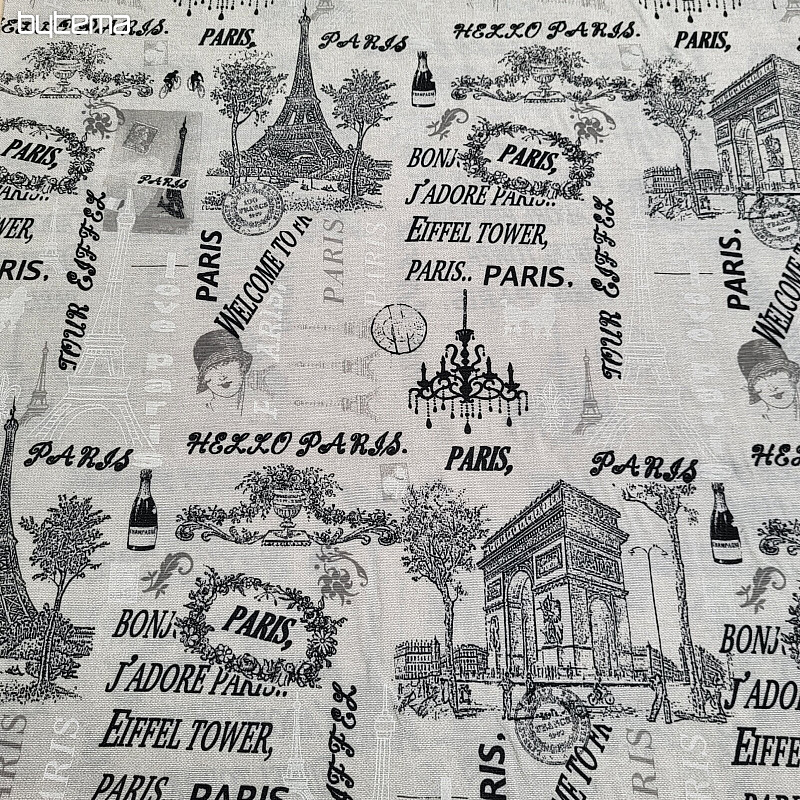 Decorative fabric EIFFEL TOWER