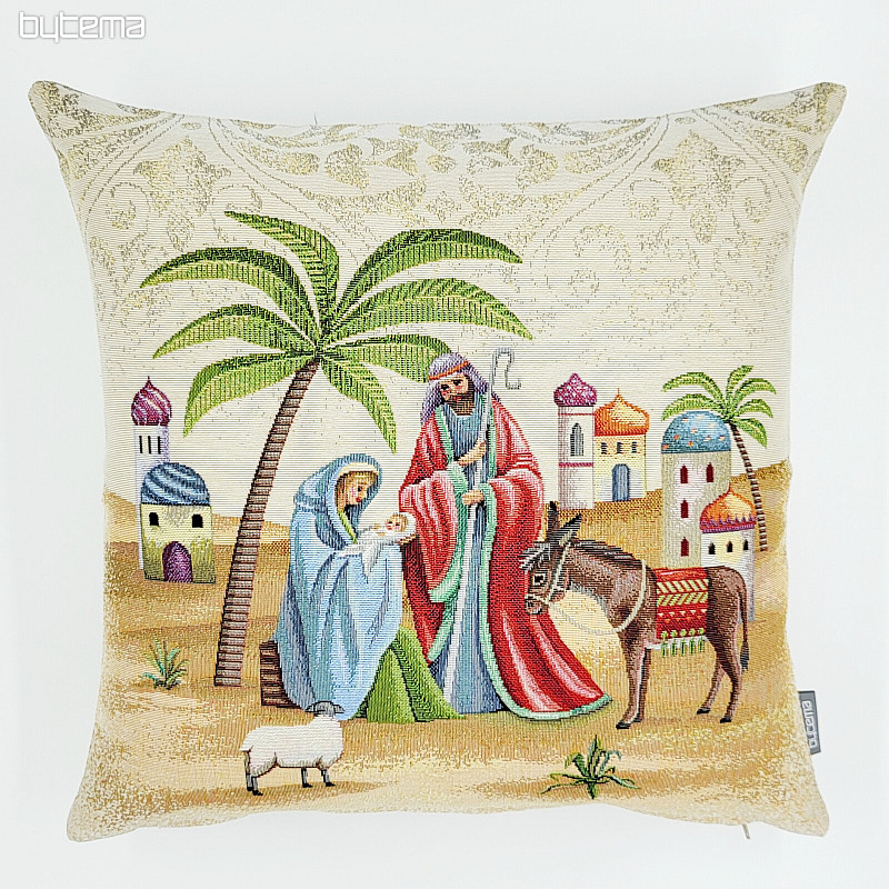 Christmas tapestry covering JERUSALEM