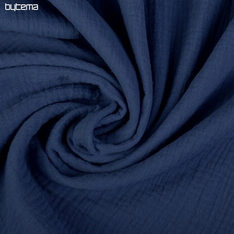 Gauze indigo cotton fabric