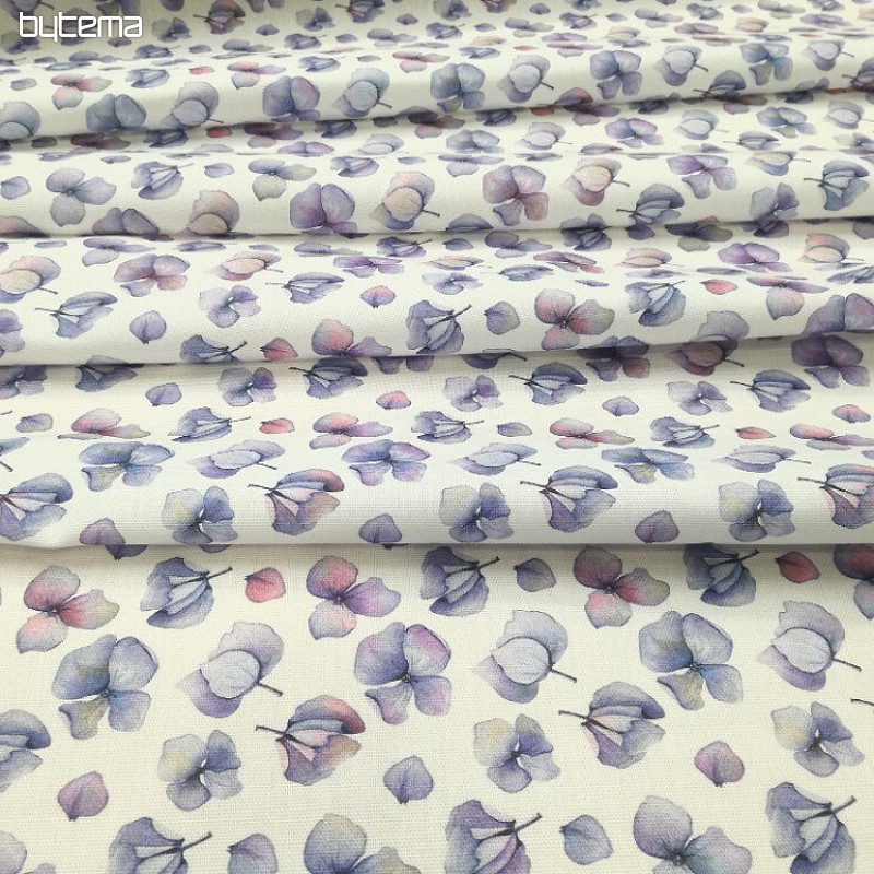 Decorative fabric Purple flowers