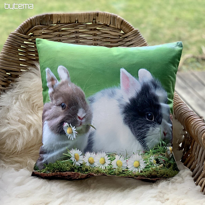 Easter decoration cover RABBITS AND DAISIES