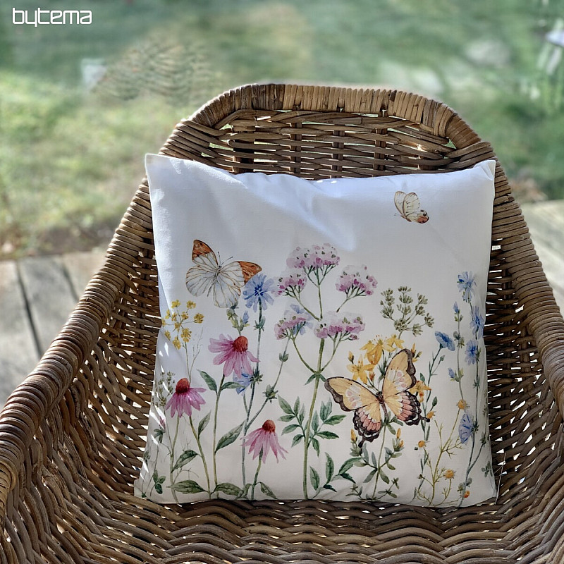 Decorative cushion cover MEADOW BUTTERFLIES