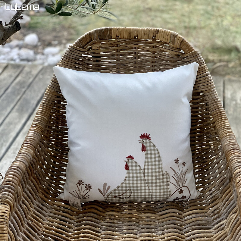 Embroidered Easter cover HENS check