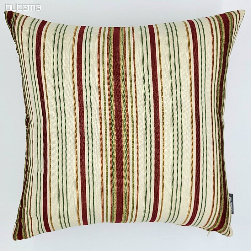 Tapestry cushion cover LOTUS GREEN STRIPE