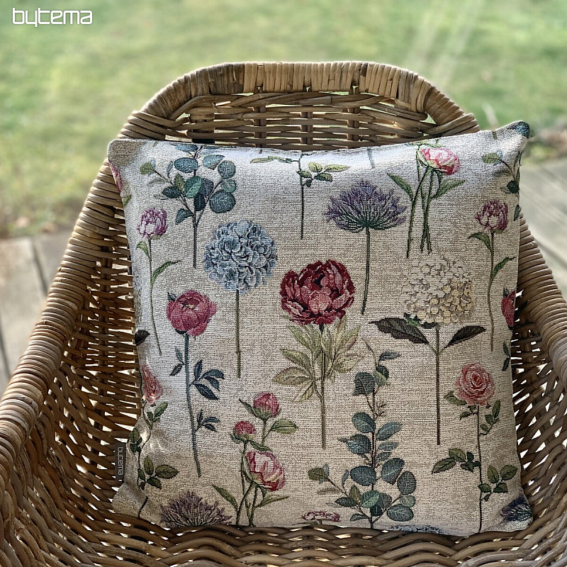 Tapestry cushion cover FLORES TIME II