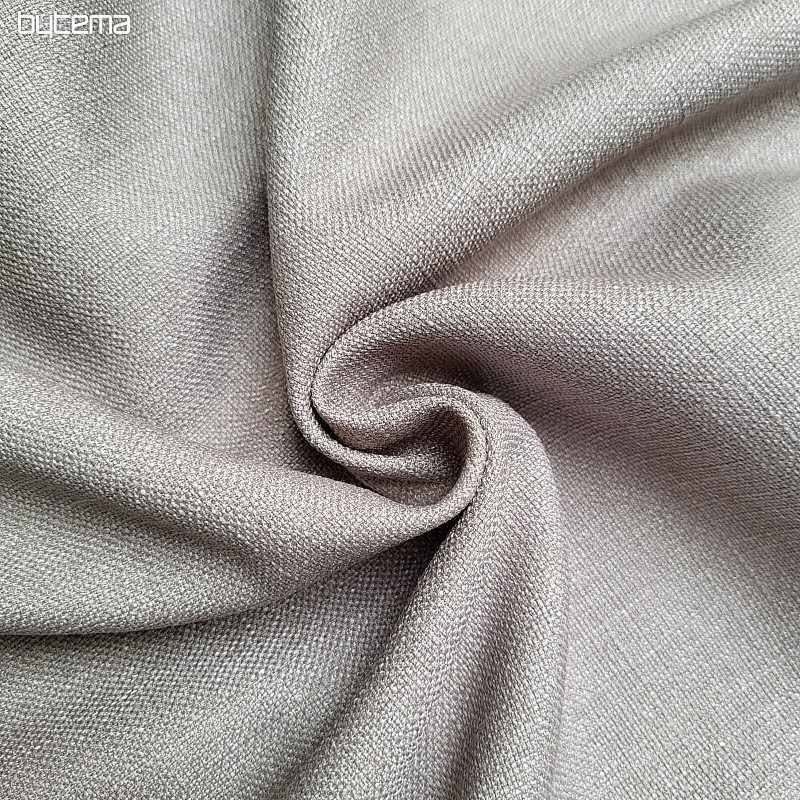 One-color designer decorative fabric GERSTER 7650 GRAY BEIGE 840