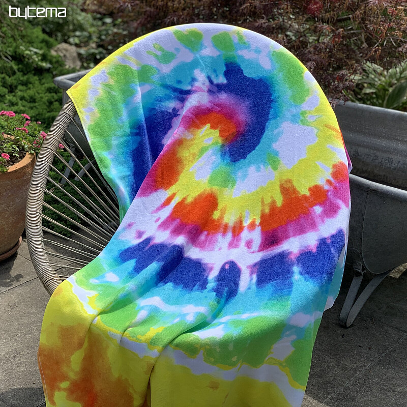 Beach towel RAINBOW SWIRL