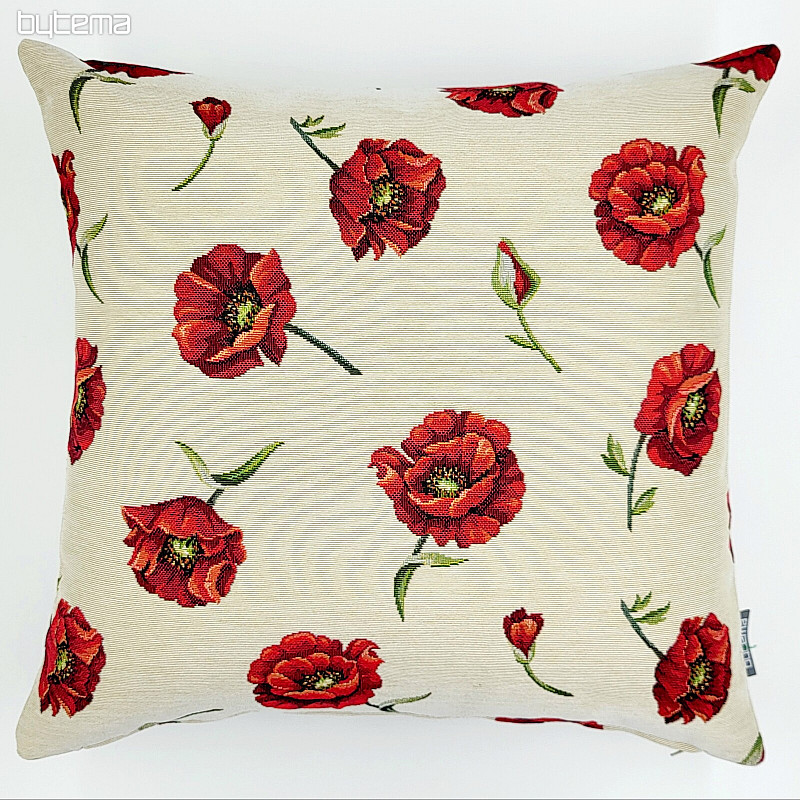 Tapestry pillow cover WALNUT POPPY