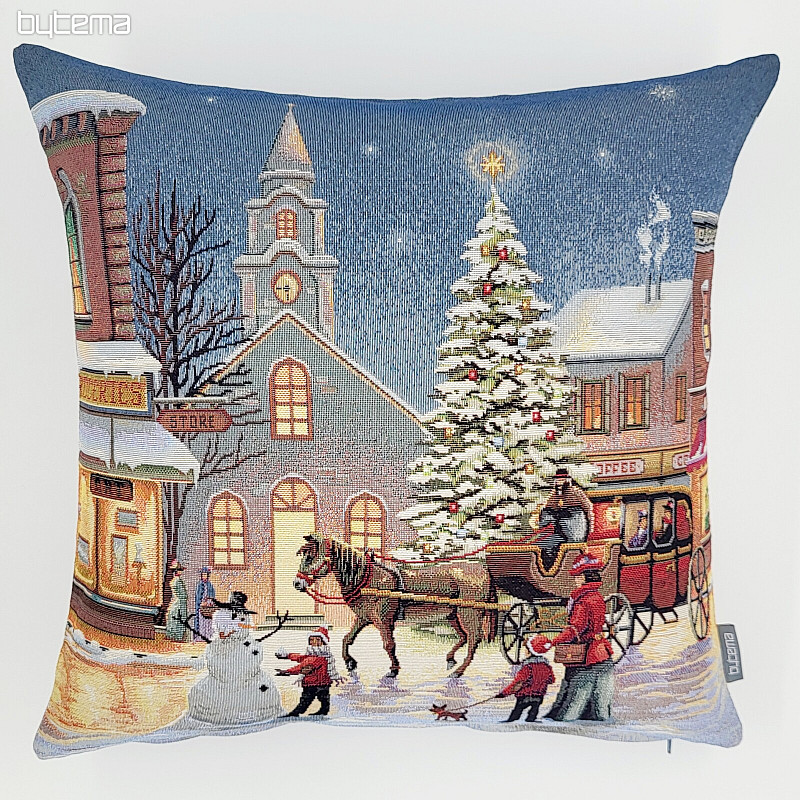 Christmas tapestry cover CHRISTMAS TOWN