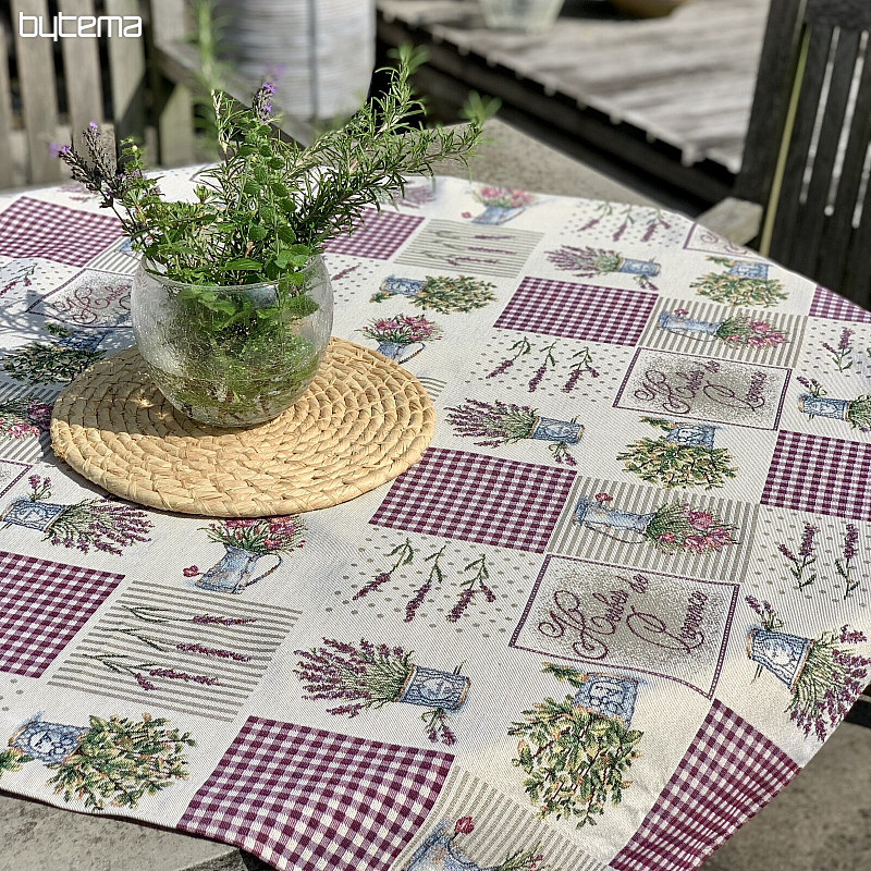 Tapestry tablecloth and shawl FLOWERS FROM PROVENCE