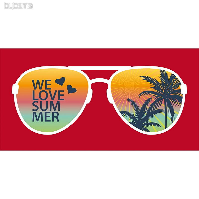 SUNGLASSES beach towel