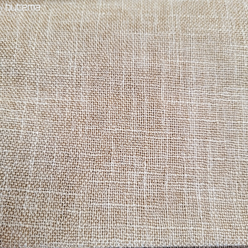 Luxury monochrome designer decorative fabric GERSTER 77049/23 BEIGE