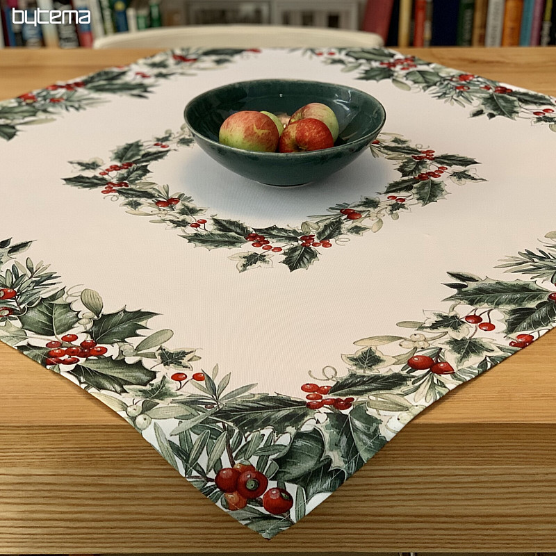 Tablecloth Christmas RED BERRIES