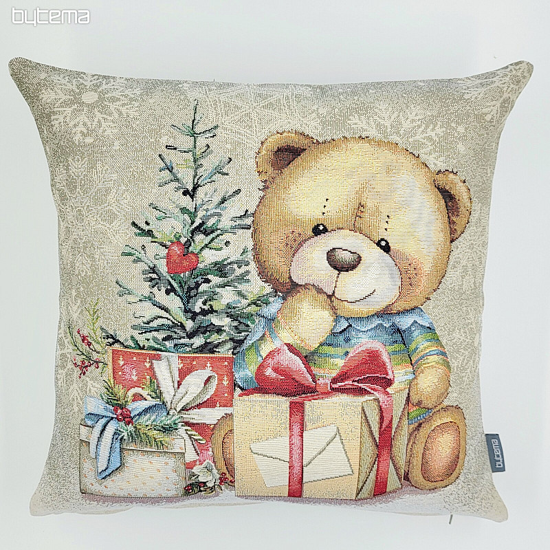 Christmas tapestry TEDDY BEAR WITH GIFTS