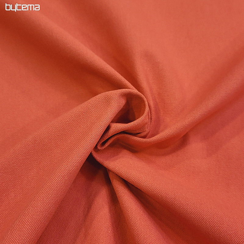 Cotton fabric UNI TERAKOTA coarse cotton 220 g