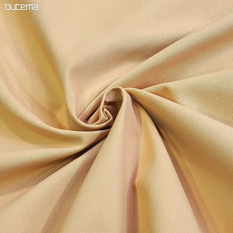 Cotton fabric UNI DARK YELLOW coarse cotton 220 g