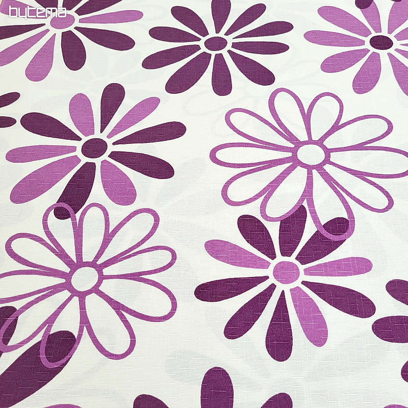 Decorative fabric PURPLE FLOWERS