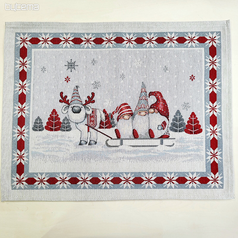 Tapestry tablecloth CHRISTMAS ELVES