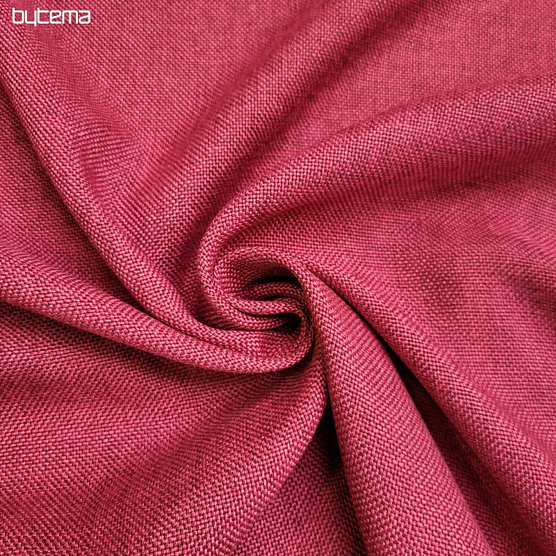 One-color designer decorative fabric ALBA 2/15 RED