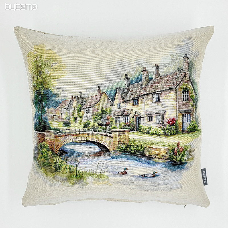 COTSWOLDS GRIDGE tapestry cushion cover