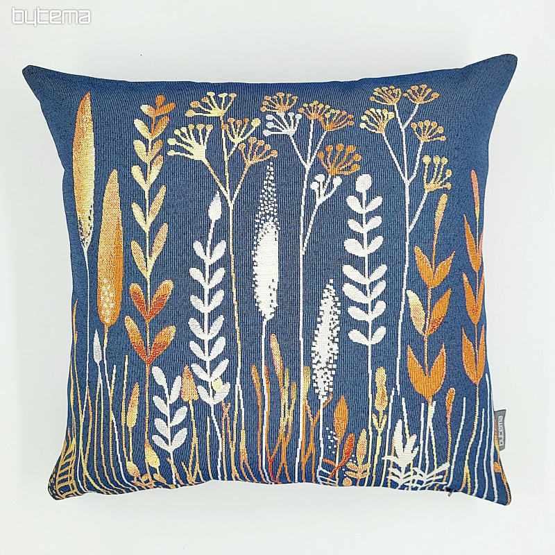 Tapestry cushion cover WILD MEADOW blue