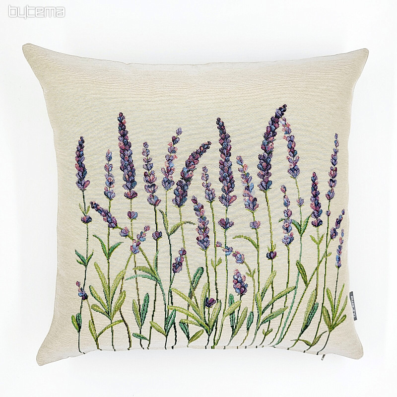 Tapestry cushion cover LAVENDER STEMS