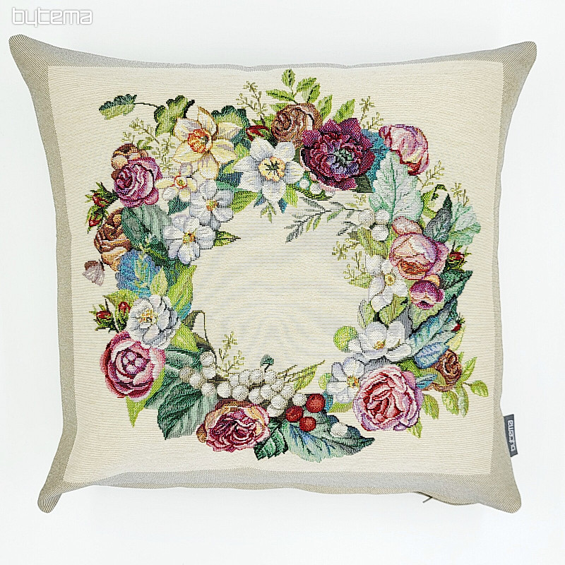 Tapestry cushion cover WREATH FOR JOY