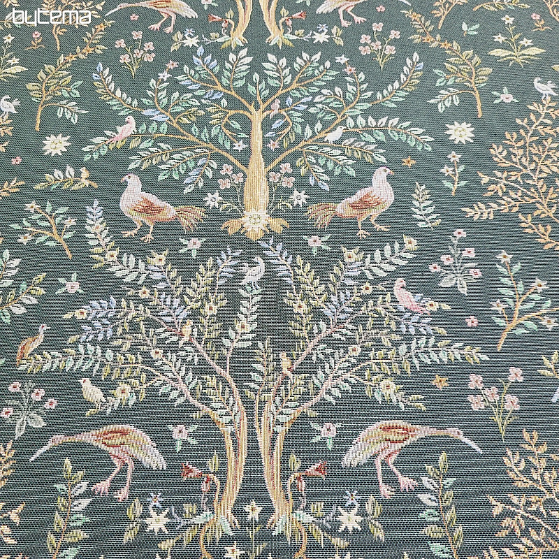 Tapestry fabric WILLIAM MORRIS green