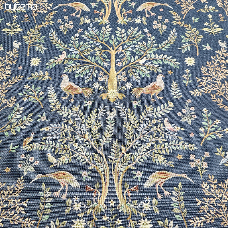 Tapestry fabric WILLIAM MORRIS blue