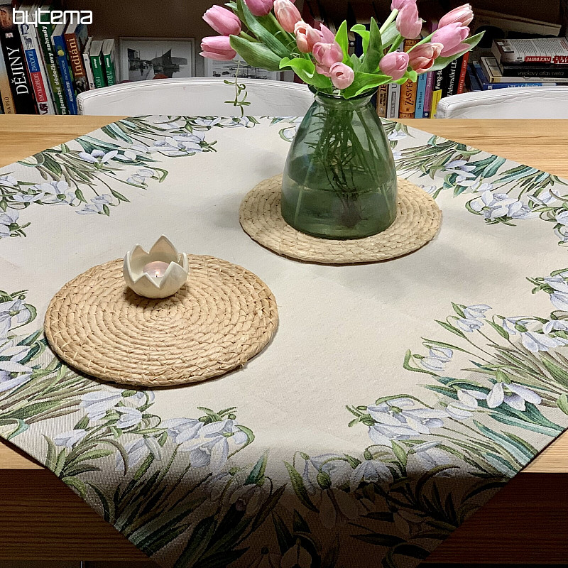 Tapestry tablecloth and scarf LITTLE SNOWFLAKES