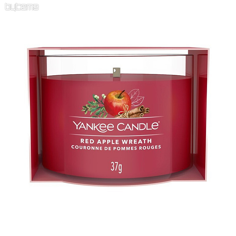 YC RED APPLE WREATH in glass 37g