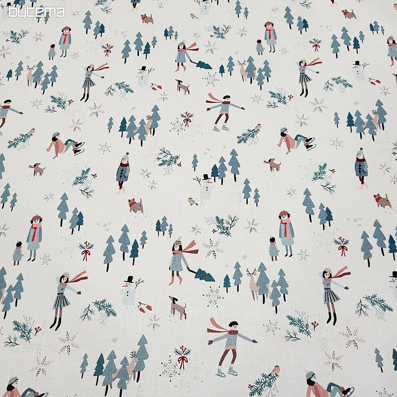 Cotton fabric WINTER RELAX