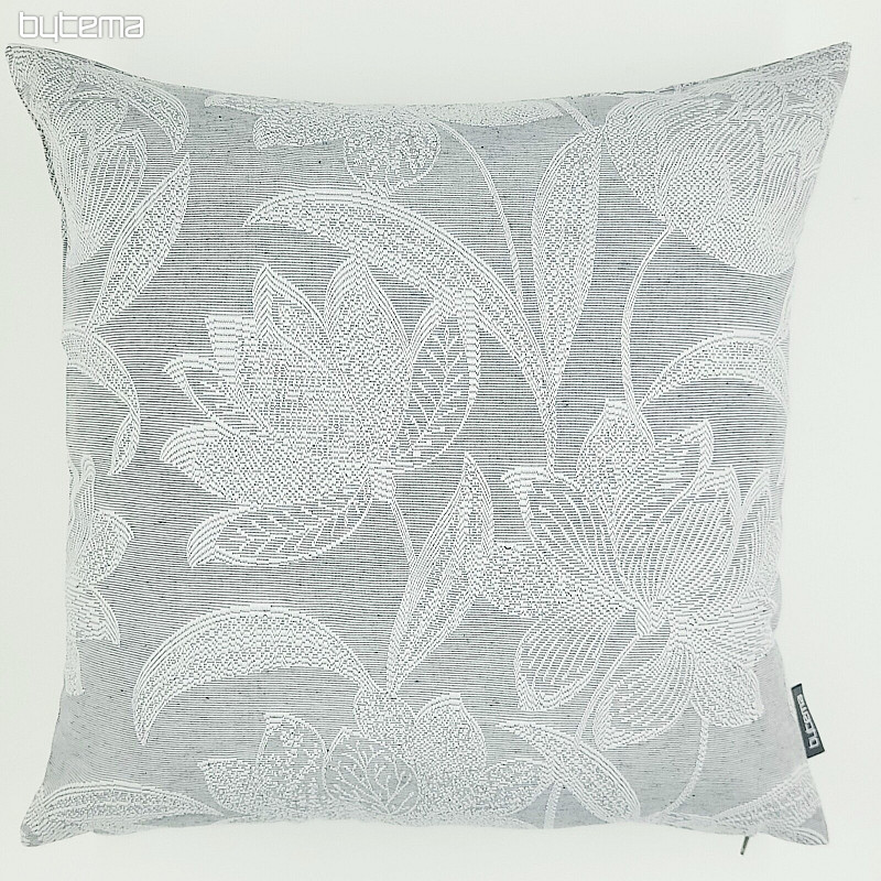 Decorative pillowcase NENUFAR GREY