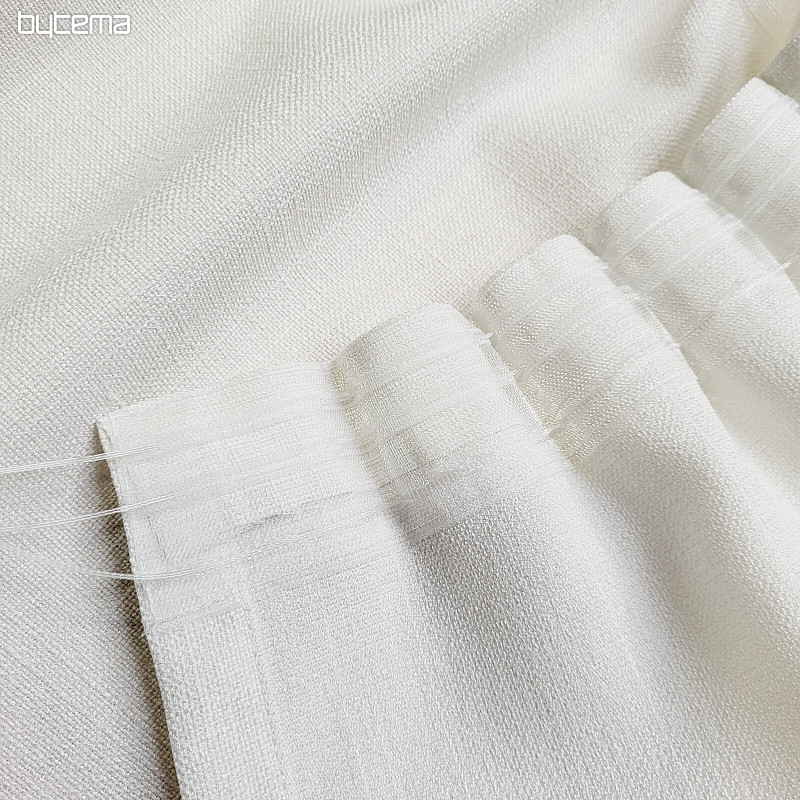 Ready-made luxury curtains GERSTER 7650 WHITE 02