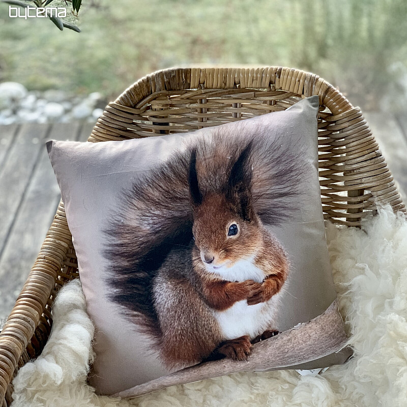 Decorative pillowcase THE SQUIRREL RUSTS