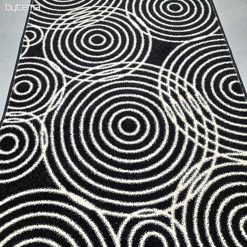 Black and White Circles Rug