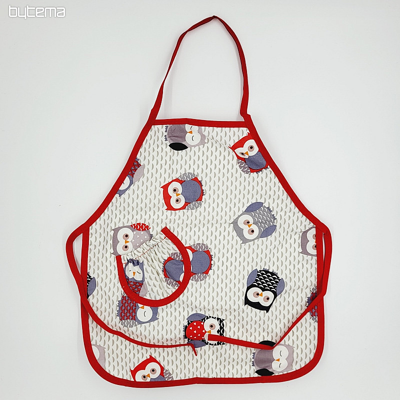 CHILDRENS APRON OWL