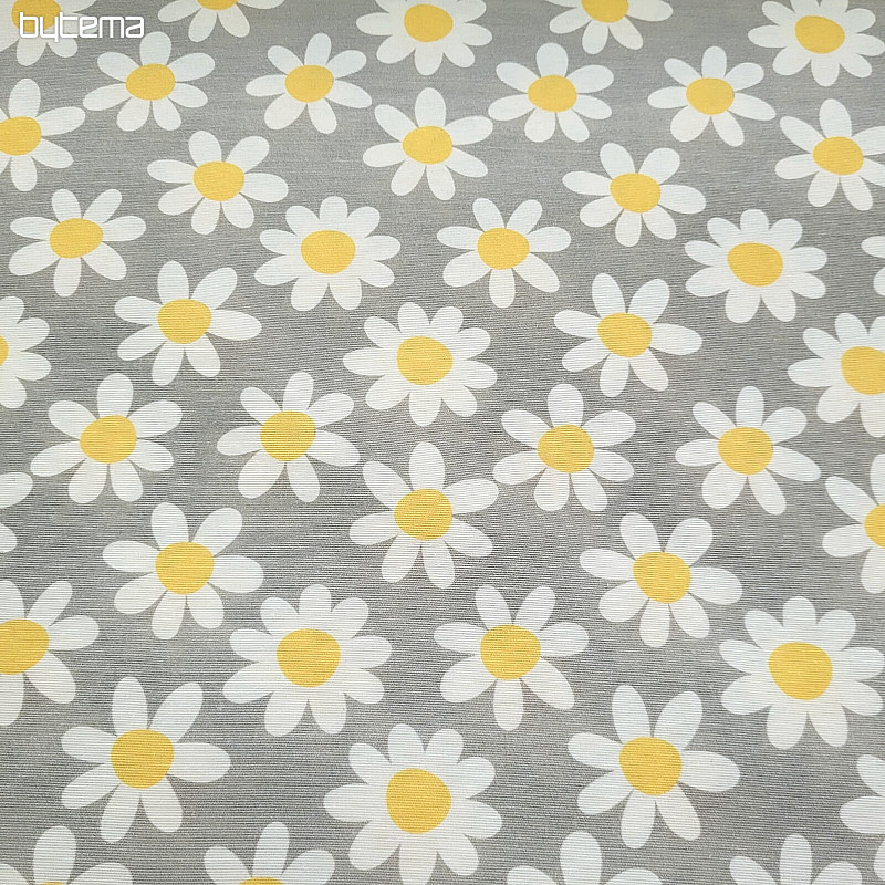 Decorative fabric DAISIES GREY