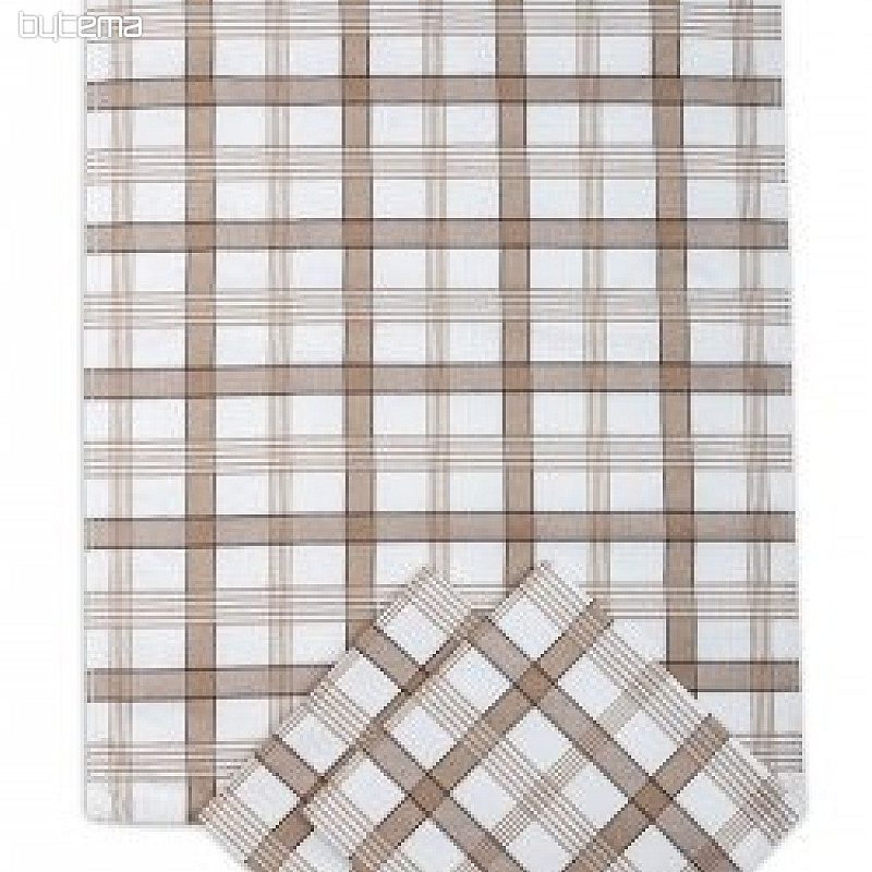 Towels Modern checkered beige 50x70cm 3pcs