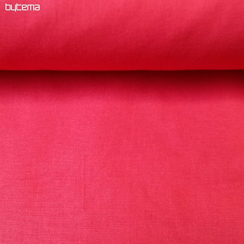 Cotton fabric UNI red