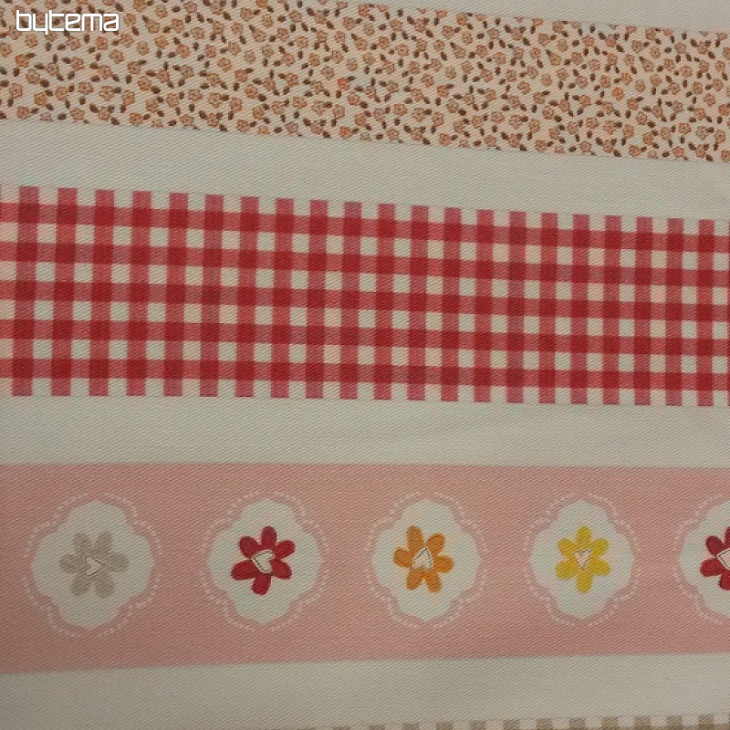 Decorative fabric TVIST PRINCESS B01 orange