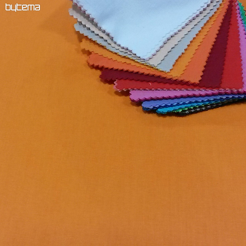 Cotton fabric UNI orange spring