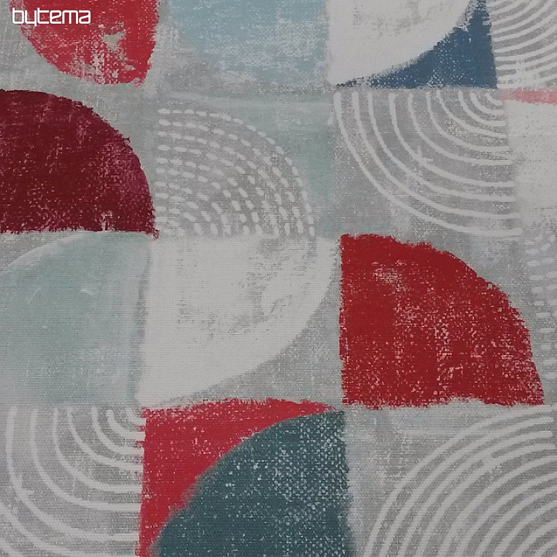 Decorative fabric MOKKA GEO 1 red