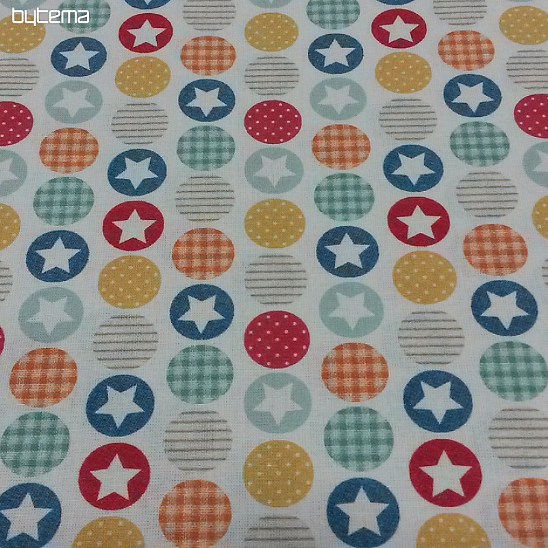 Cotton fabric BABY ZOO C