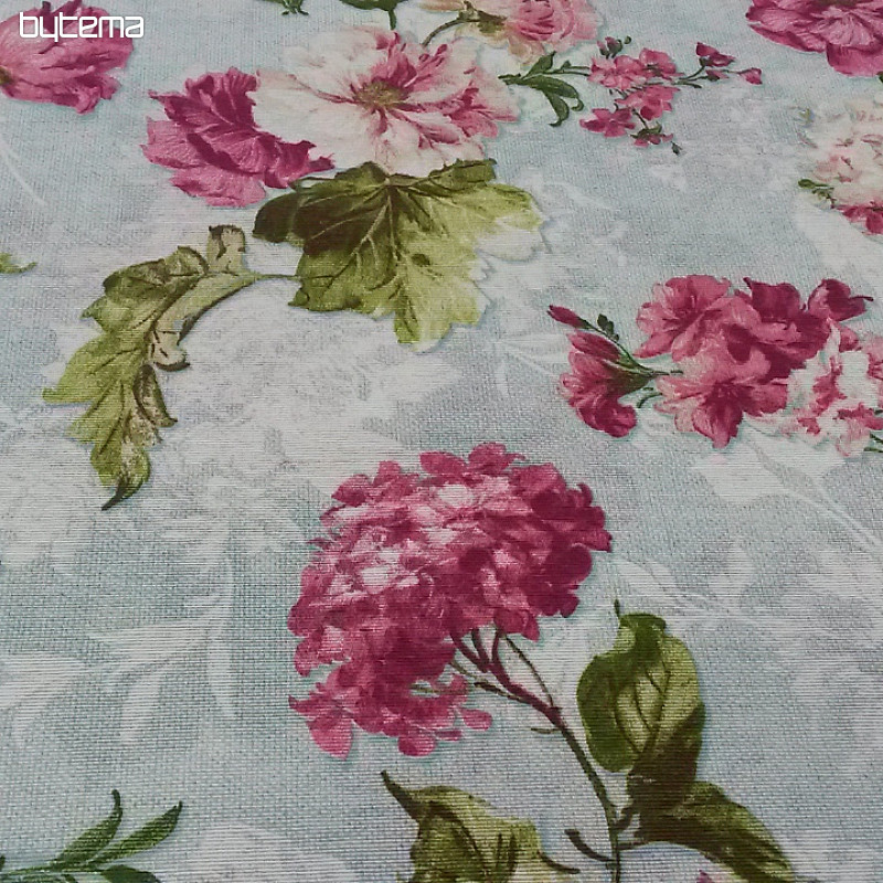 Decorative fabric HORDENZIE LEONE turquoise