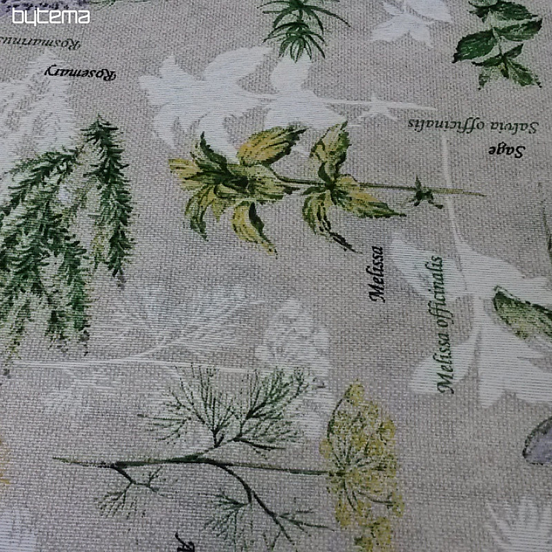 Decorative fabric BOTANICO green