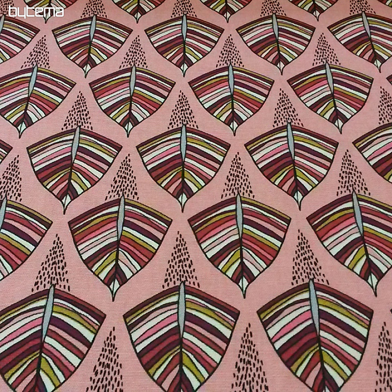 Decorative fabric EKOZI pink