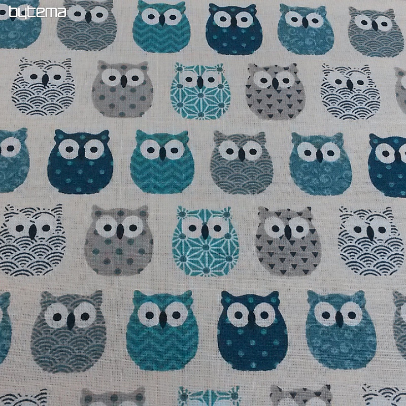 Decorative fabric MINI OWLS 1