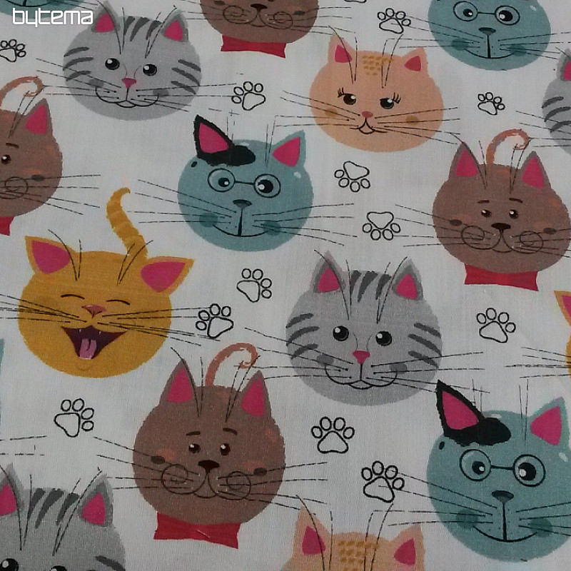 Children's cotton satin CATS digital printing